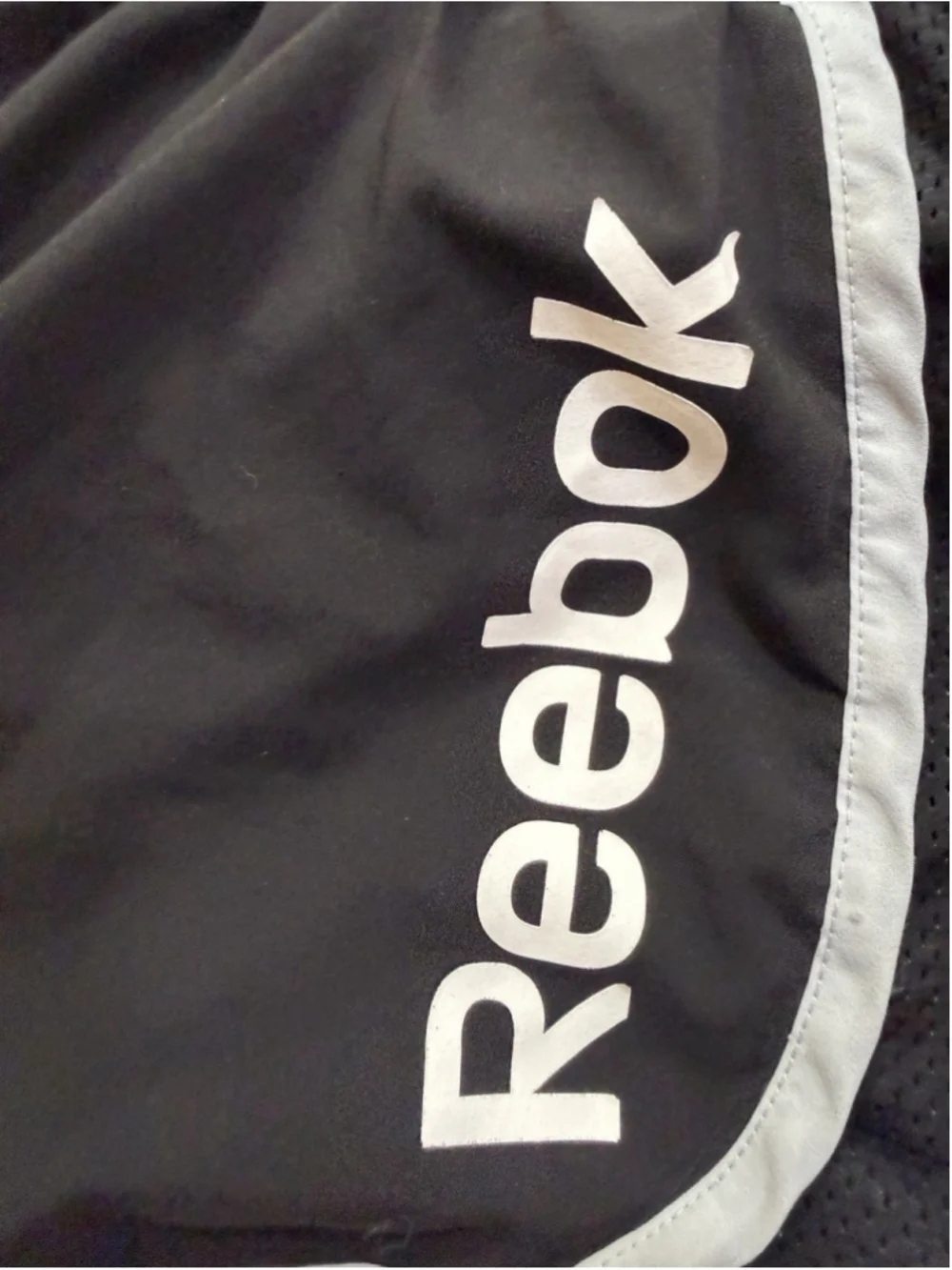 Reebok Women’s Black Mesh Running Shorts Drawstring Elastic Waist, M